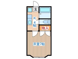 ホワイトキャッスル八木山香澄町の物件間取画像